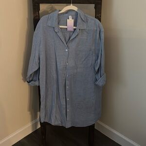 Jean Button Down Tunic Dress